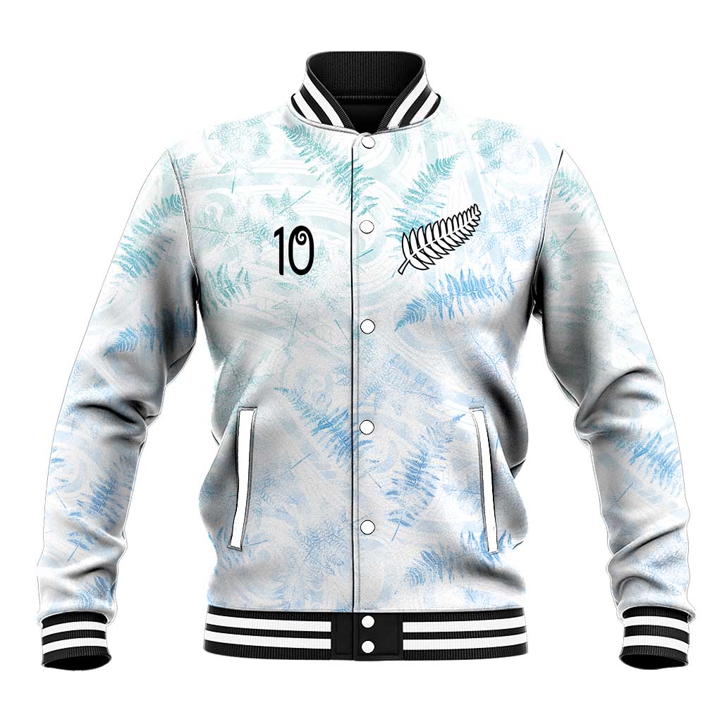 Custom New Zealand Football Baseball Jacket The Whites-Aotearoa Inspired - Polynesian Pride