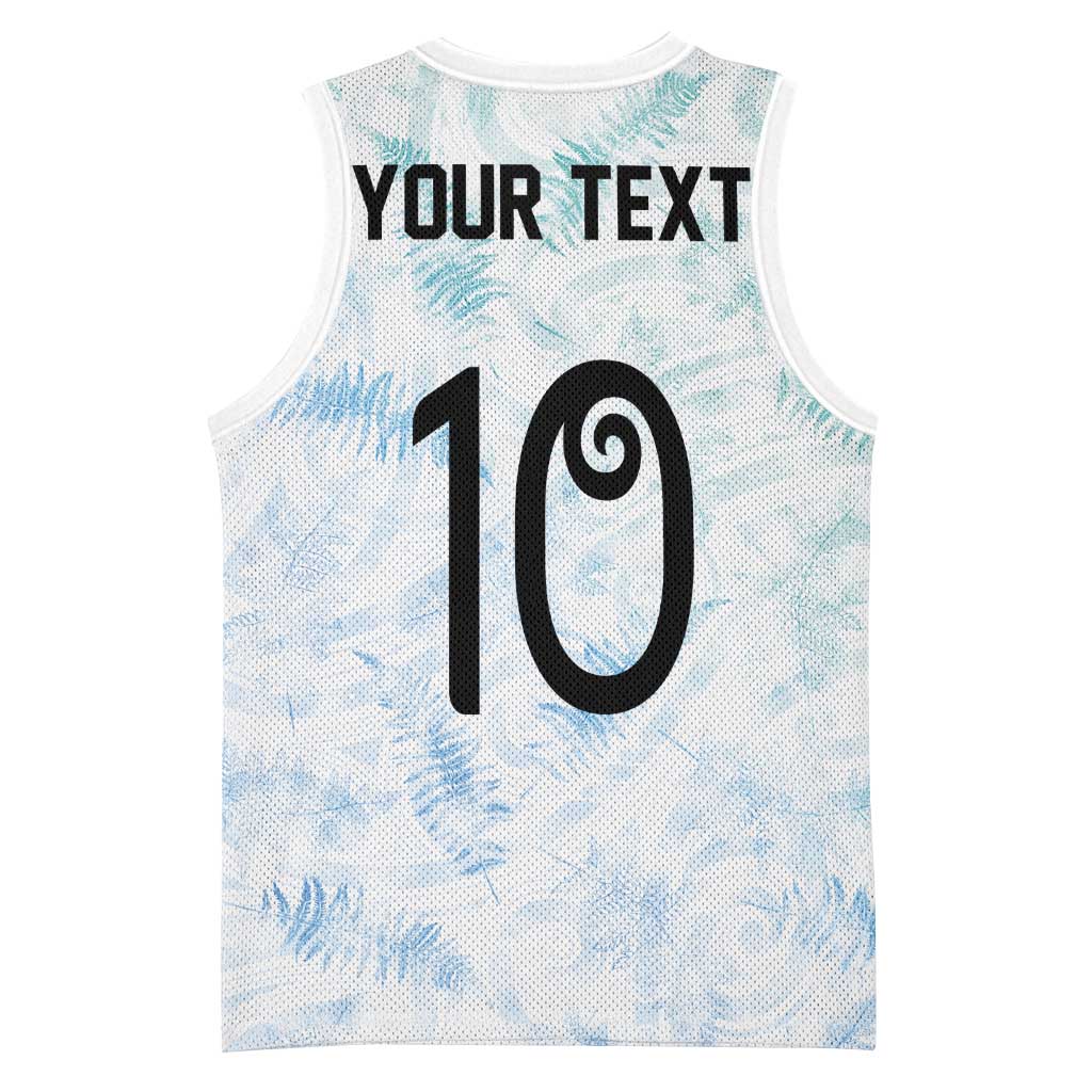 Custom New Zealand Football Basketball Jersey The Whites-Aotearoa Inspired - Polynesian Pride