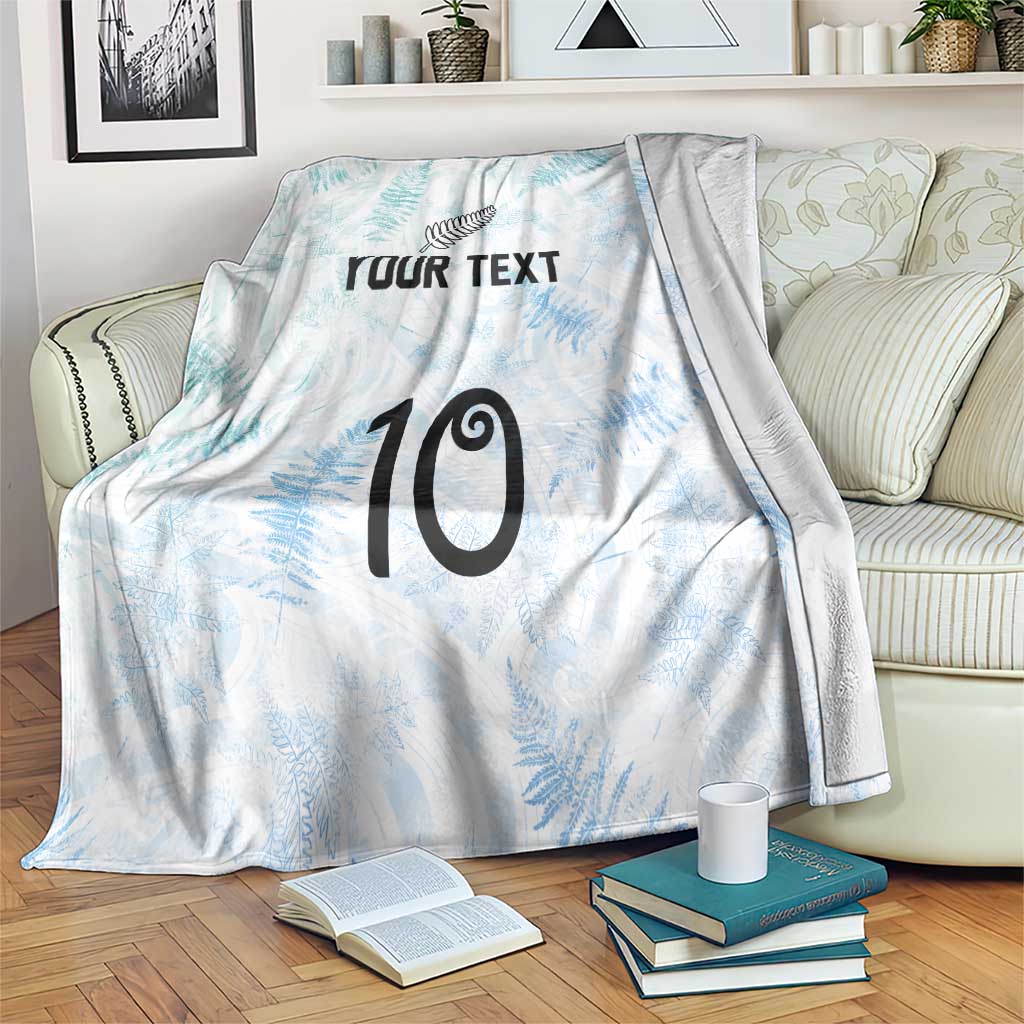 Custom New Zealand Football Blanket The Whites-Aotearoa Inspired - Polynesian Pride