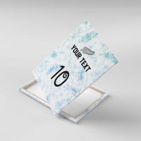 Custom New Zealand Football Canvas Wall Art The Whites-Aotearoa Inspired - Polynesian Pride