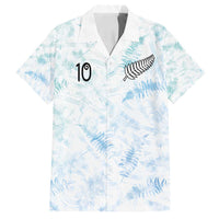 Custom New Zealand Football Family Matching Off Shoulder Short Dress and Hawaiian Shirt The Whites-Aotearoa Inspired - Polynesian Pride