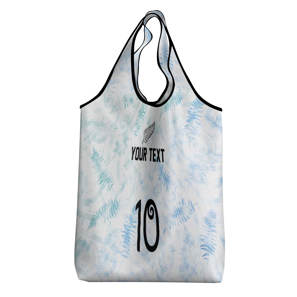 Custom New Zealand Football Grocery Bag The Whites-Aotearoa Inspired - Polynesian Pride