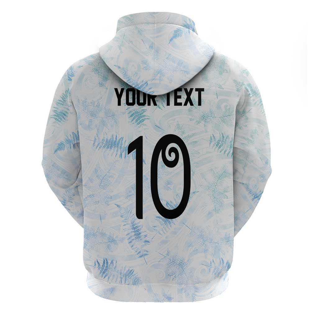 Custom New Zealand Football Hoodie The Whites-Aotearoa Inspired - Polynesian Pride