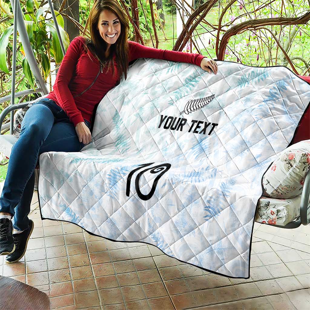 Custom New Zealand Football Quilt The Whites-Aotearoa Inspired - Polynesian Pride