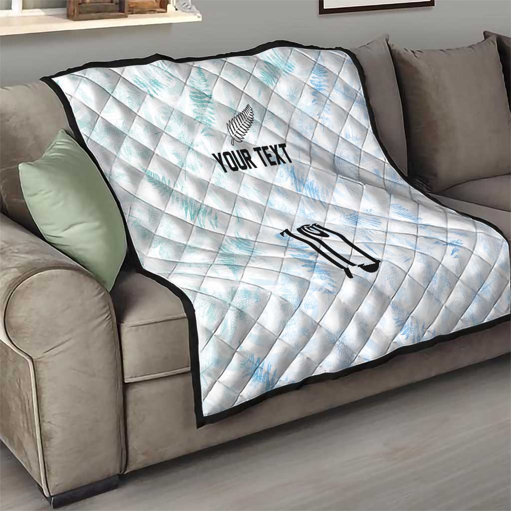 Custom New Zealand Football Quilt The Whites-Aotearoa Inspired - Polynesian Pride