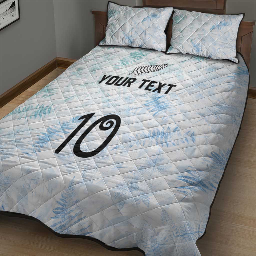 Custom New Zealand Football Quilt Bed Set The Whites-Aotearoa Inspired - Polynesian Pride