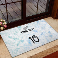 Custom New Zealand Football Rubber Doormat The Whites-Aotearoa Inspired - Polynesian Pride