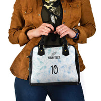 Custom New Zealand Football Shoulder Handbag The Whites-Aotearoa Inspired - Polynesian Pride