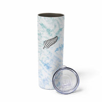 Custom New Zealand Football Skinny Tumbler The Whites-Aotearoa Inspired - Polynesian Pride
