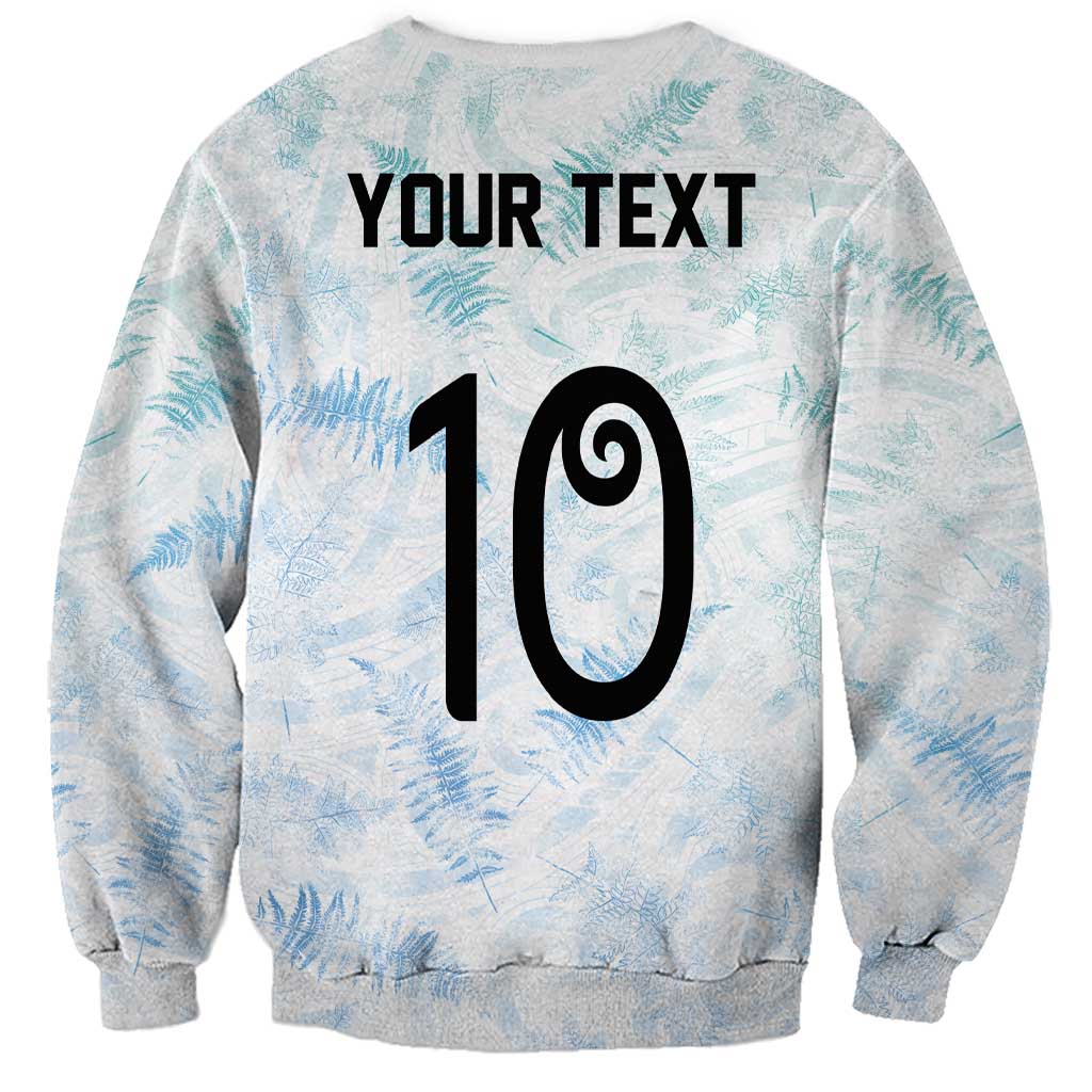 Custom New Zealand Football Sweatshirt The Whites-Aotearoa Inspired - Polynesian Pride