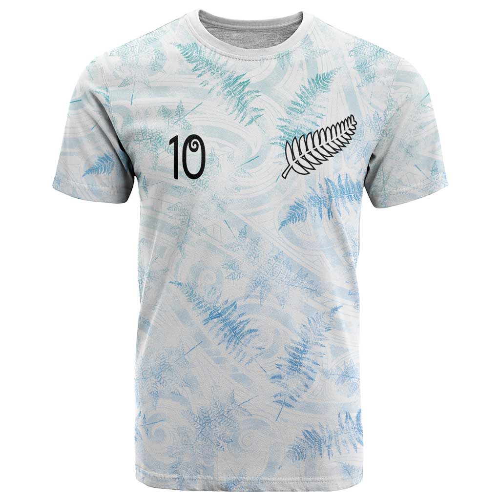 Custom New Zealand Football T Shirt The Whites-Aotearoa Inspired - Polynesian Pride