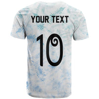 Custom New Zealand Football T Shirt The Whites-Aotearoa Inspired - Polynesian Pride