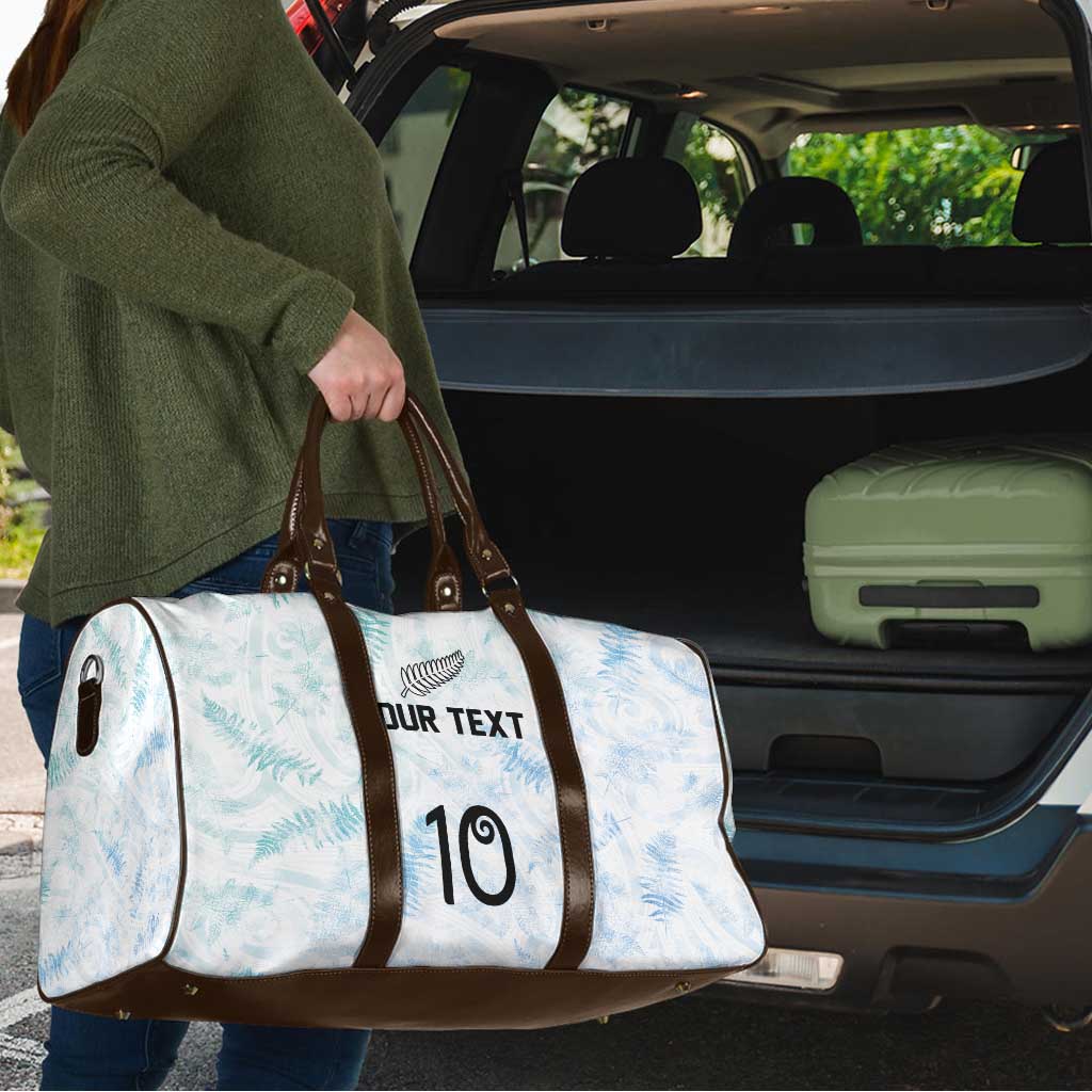 Custom New Zealand Football Travel Bag The Whites-Aotearoa Inspired - Polynesian Pride