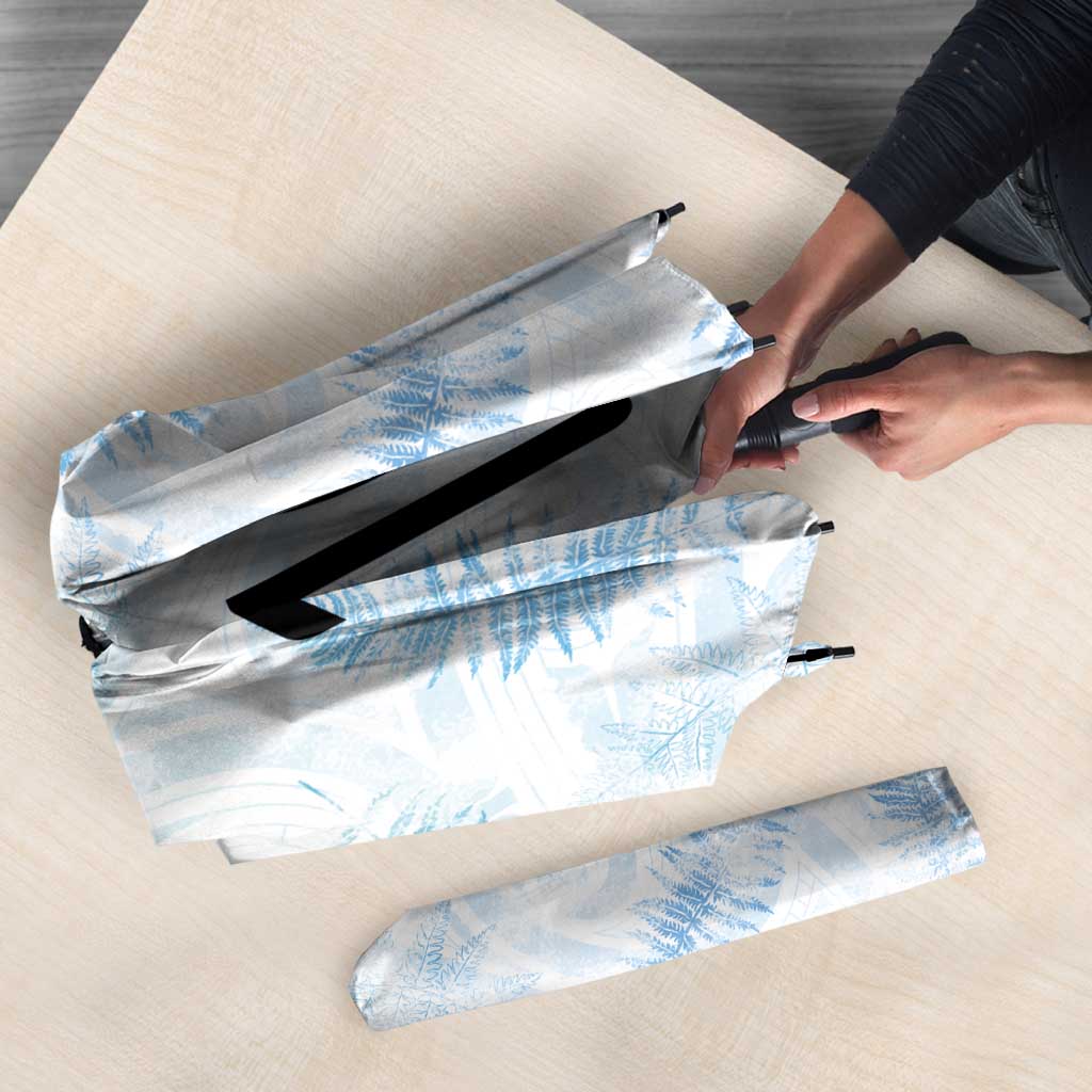 Custom New Zealand Football Umbrella The Whites-Aotearoa Inspired - Polynesian Pride