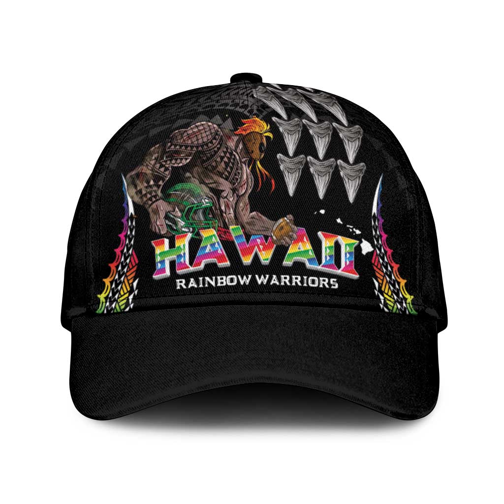 Hawaii Rainbow Warriors Classic Cap Kakau Shark Tooth and Polynesian Art Tattoo