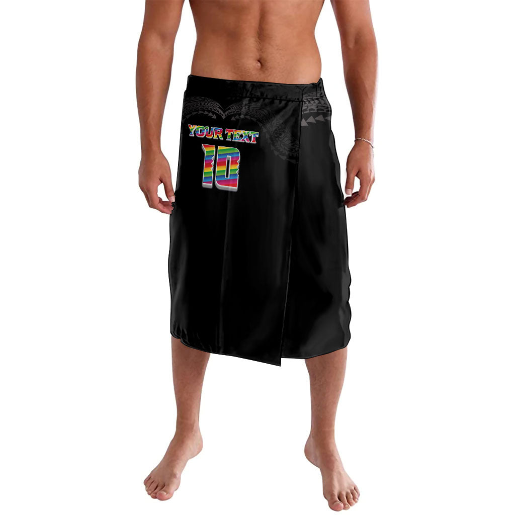 Custom Hawaii Rainbow Warriors Lavalava Kakau Shark Tooth and Polynesian Art Tattoo