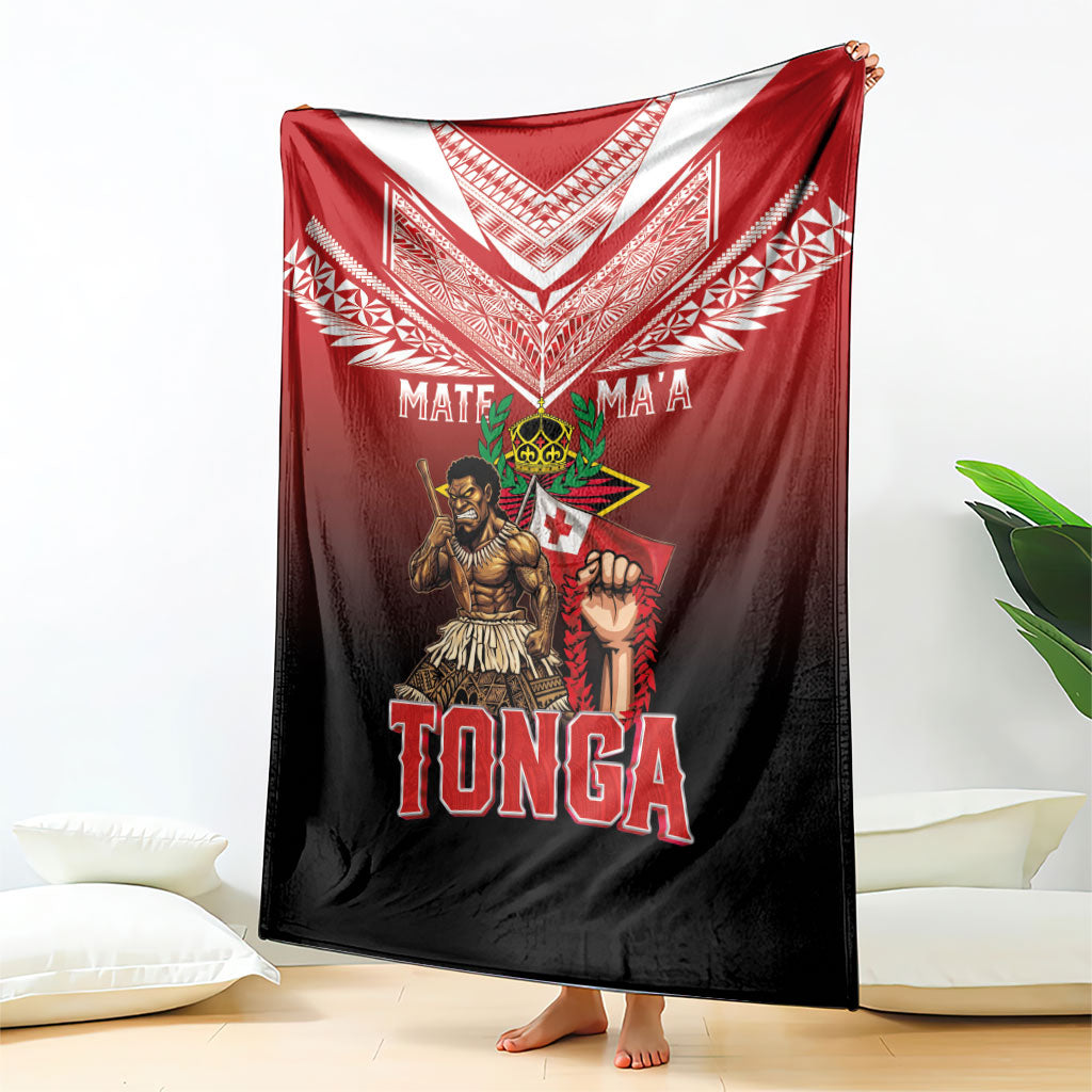 Mate Ma'a Tonga Blanket Traditional Warrior and Ngatu Art Pattern LT03 - Polynesian Pride