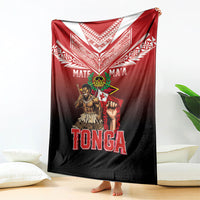 Mate Ma'a Tonga Blanket Traditional Warrior and Ngatu Art Pattern LT03 - Polynesian Pride