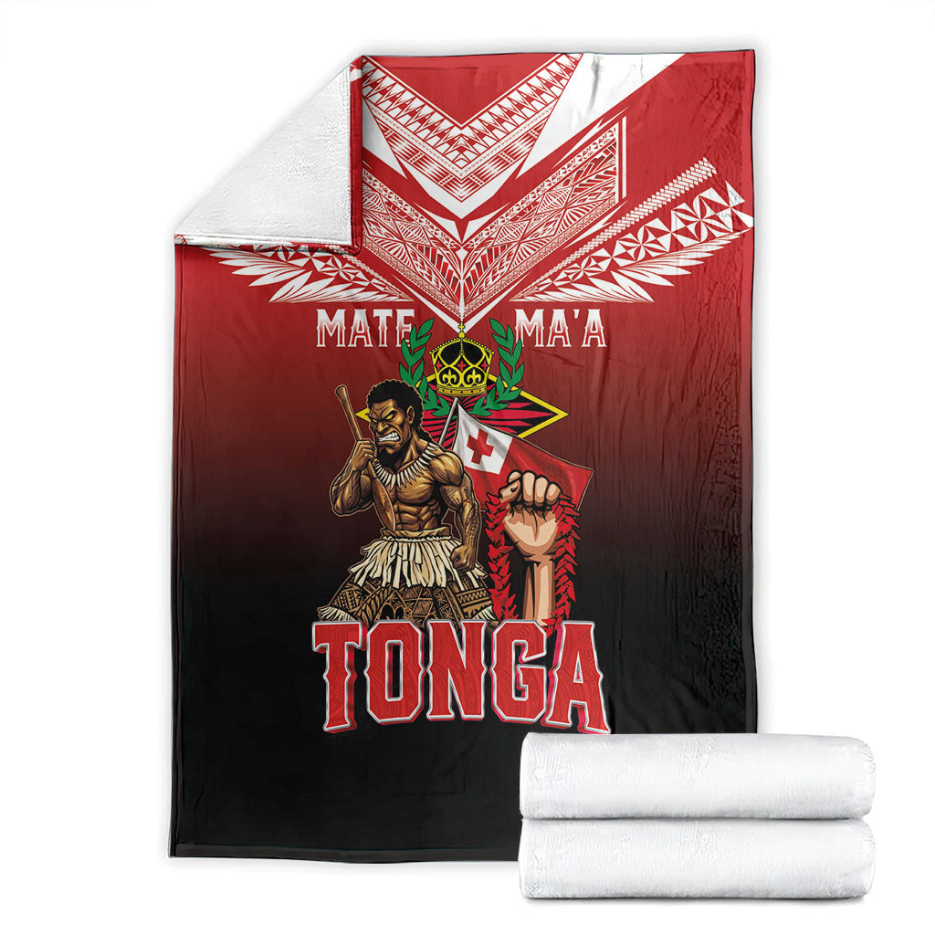 Mate Ma'a Tonga Blanket Traditional Warrior and Ngatu Art Pattern LT03 - Polynesian Pride