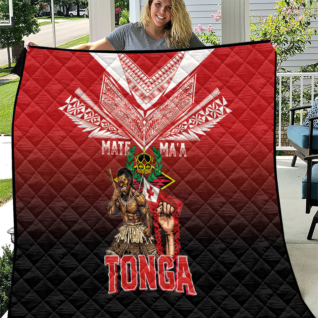 Mate Ma'a Tonga Quilt Traditional Warrior and Ngatu Art Pattern