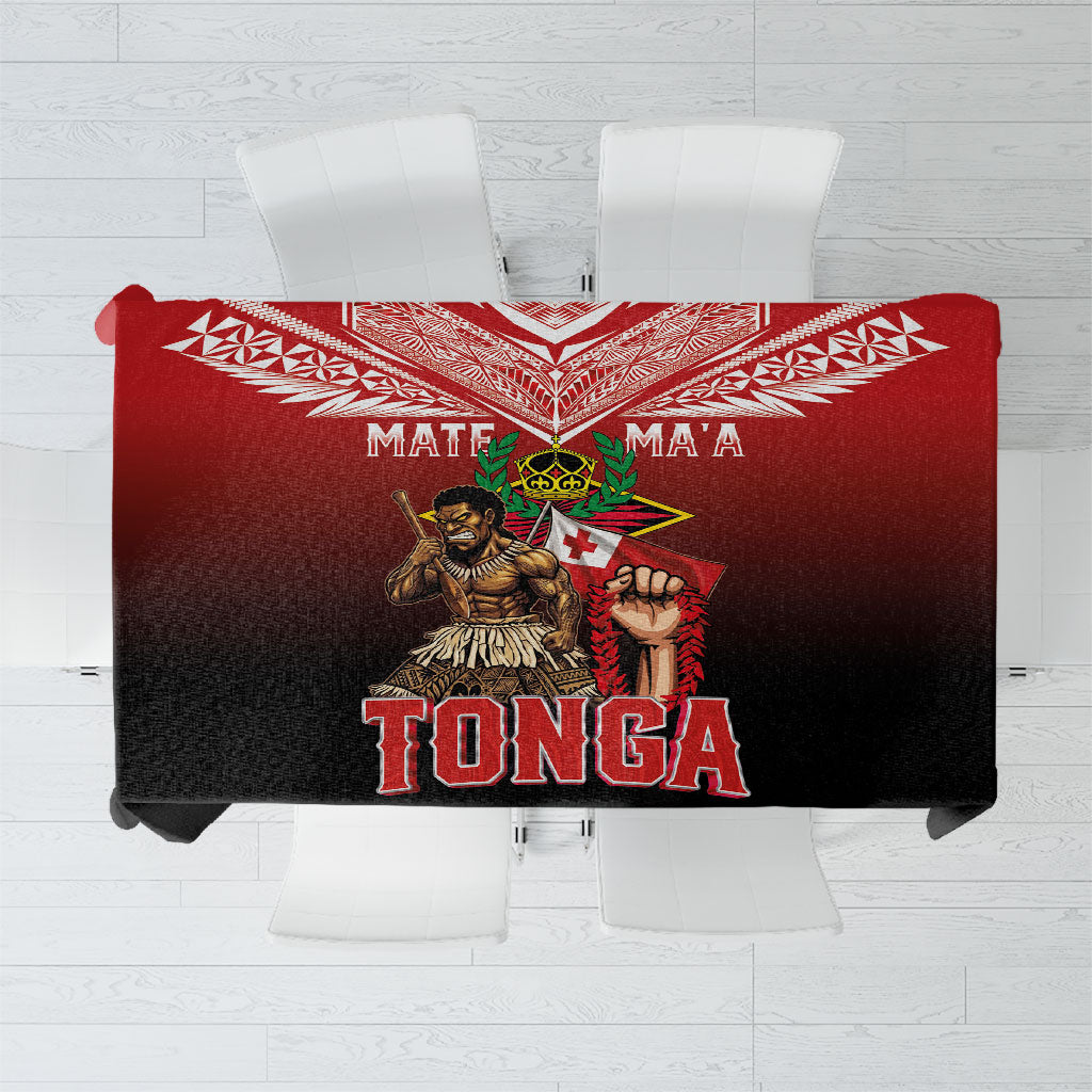 Mate Ma'a Tonga Tablecloth Traditional Warrior and Ngatu Art Pattern