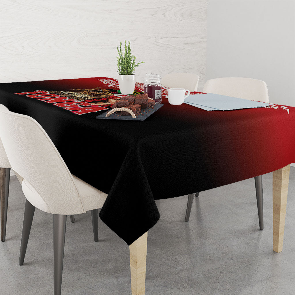 Mate Ma'a Tonga Tablecloth Traditional Warrior and Ngatu Art Pattern LT03 - Polynesian Pride
