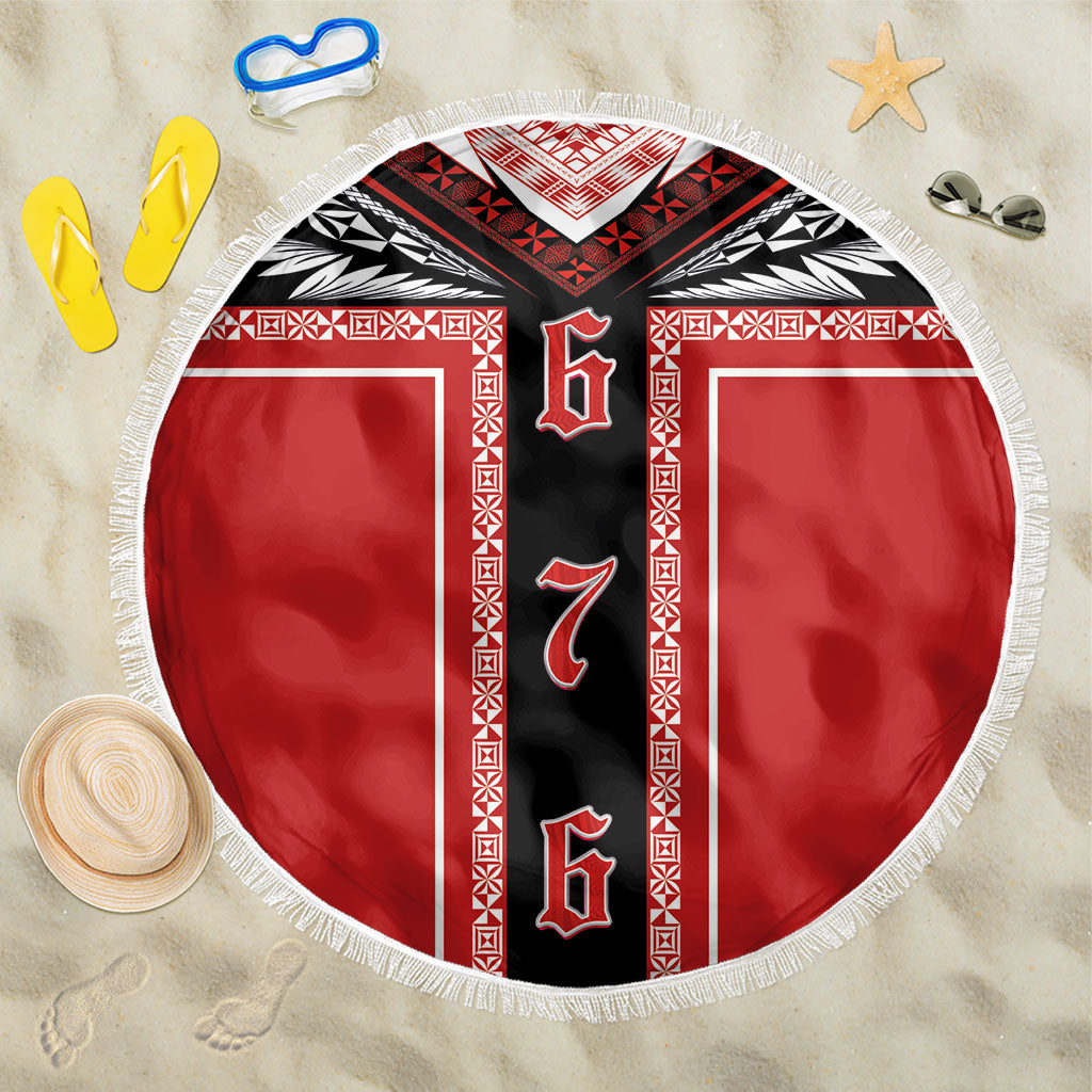 Tonga Beach Blanket Tribal Pacific Ngatu Motif