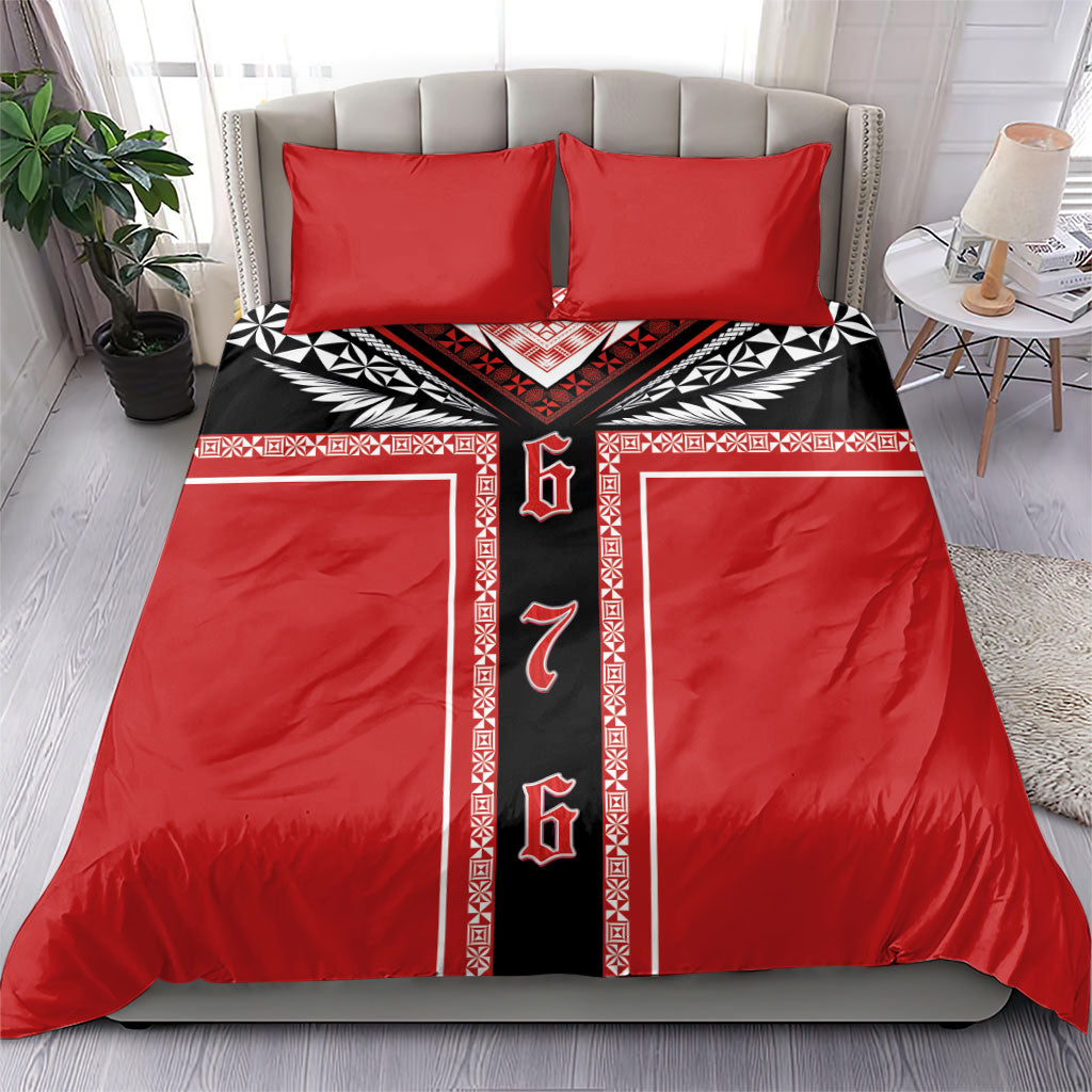 Tonga Bedding Set Tribal Pacific Ngatu Motif LT03 - Polynesian Pride