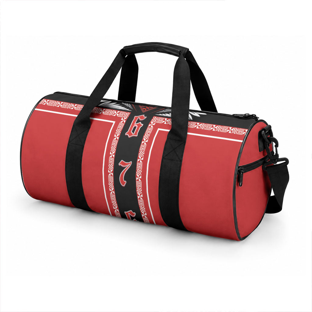 Tonga Duffle Bag Tribal Pacific Ngatu Motif LT03 - Polynesian Pride