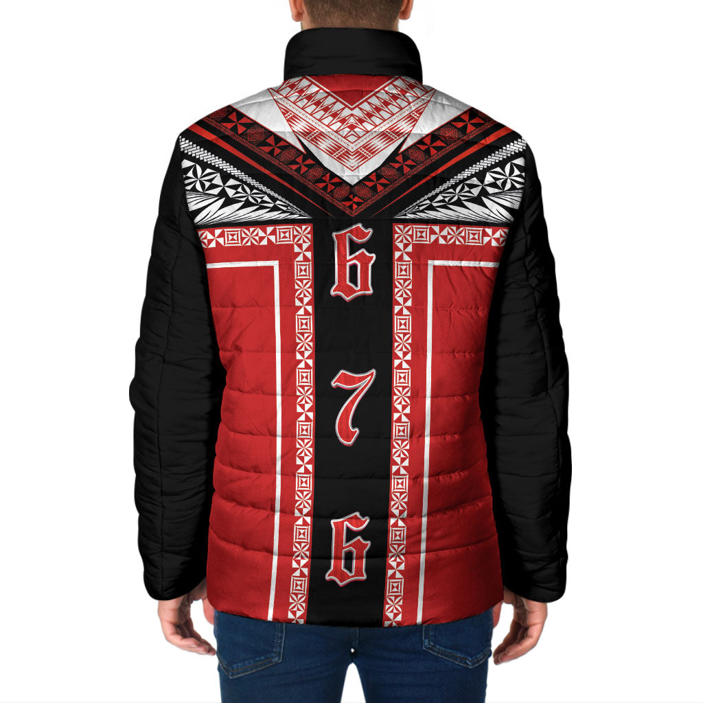 Tonga Padded Jacket Tribal Pacific Ngatu Motif LT03 - Polynesian Pride