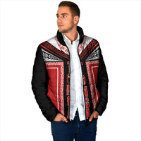 Tonga Padded Jacket Tribal Pacific Ngatu Motif LT03 - Polynesian Pride
