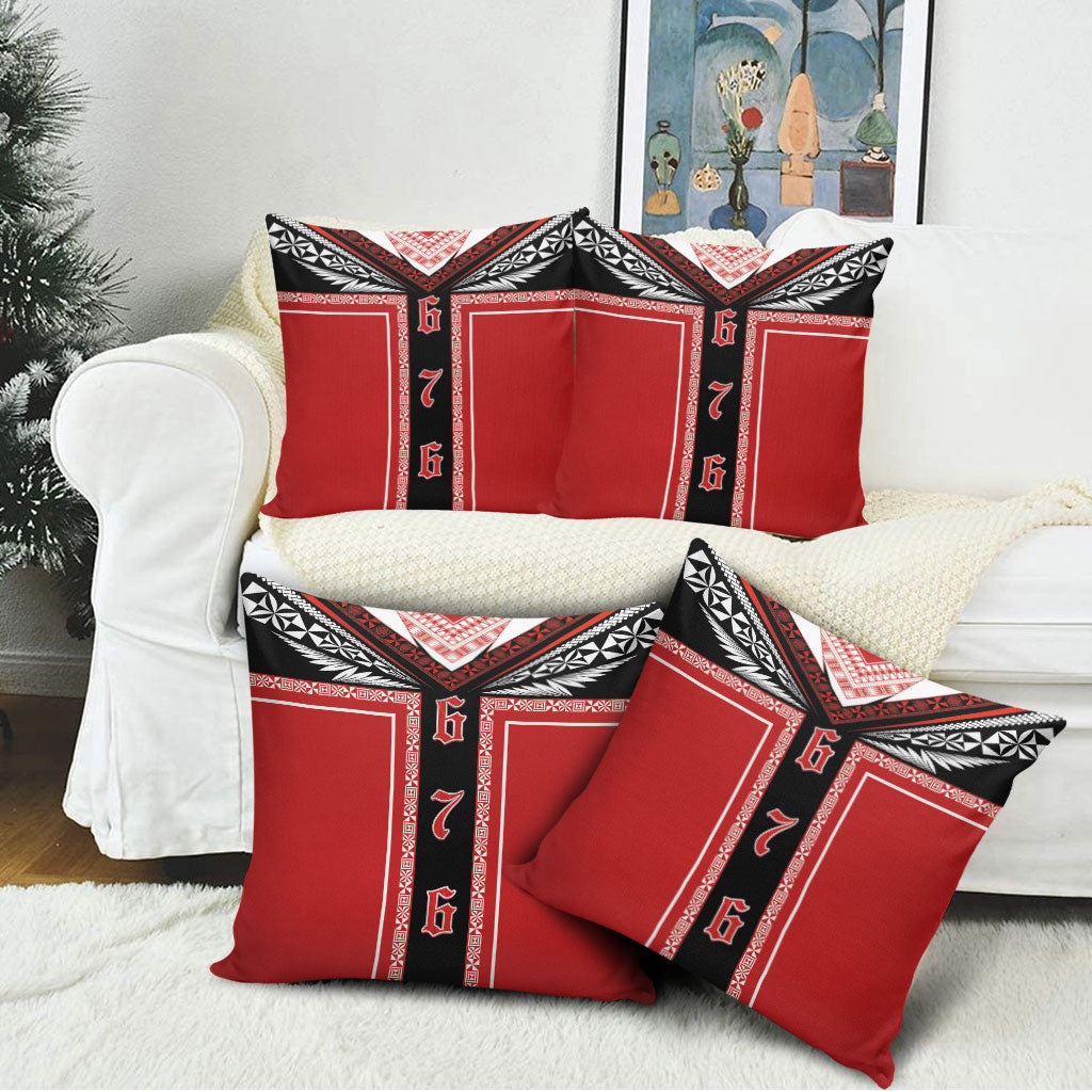 Tonga Pillow Cover Tribal Pacific Ngatu Motif LT03 - Polynesian Pride