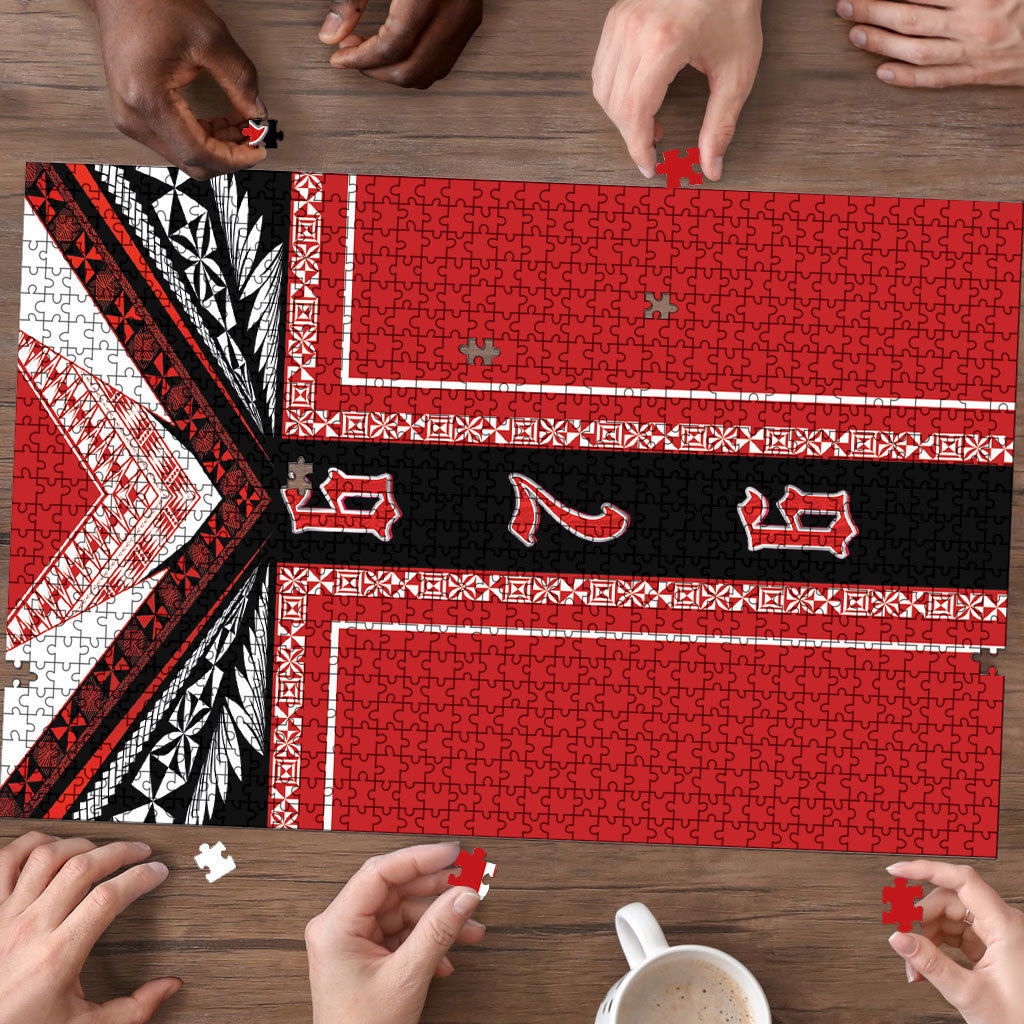 Tonga Puzzle Tribal Pacific Ngatu Motif LT03 - Polynesian Pride