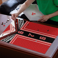 Tonga Puzzle Tribal Pacific Ngatu Motif LT03 - Polynesian Pride