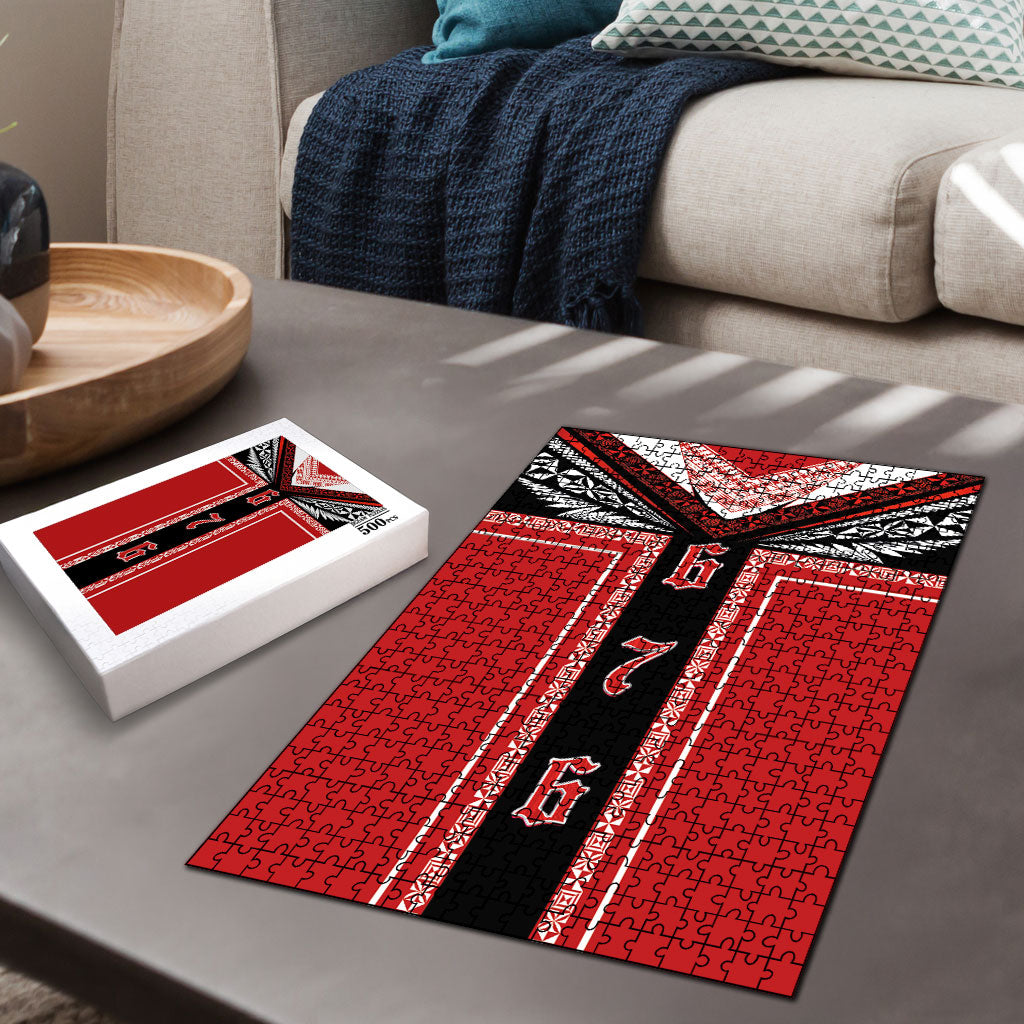 Tonga Puzzle Tribal Pacific Ngatu Motif LT03 - Polynesian Pride