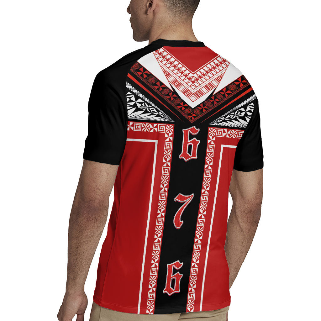 Tonga Rugby Jersey Tribal Pacific Ngatu Motif LT03 - Polynesian Pride