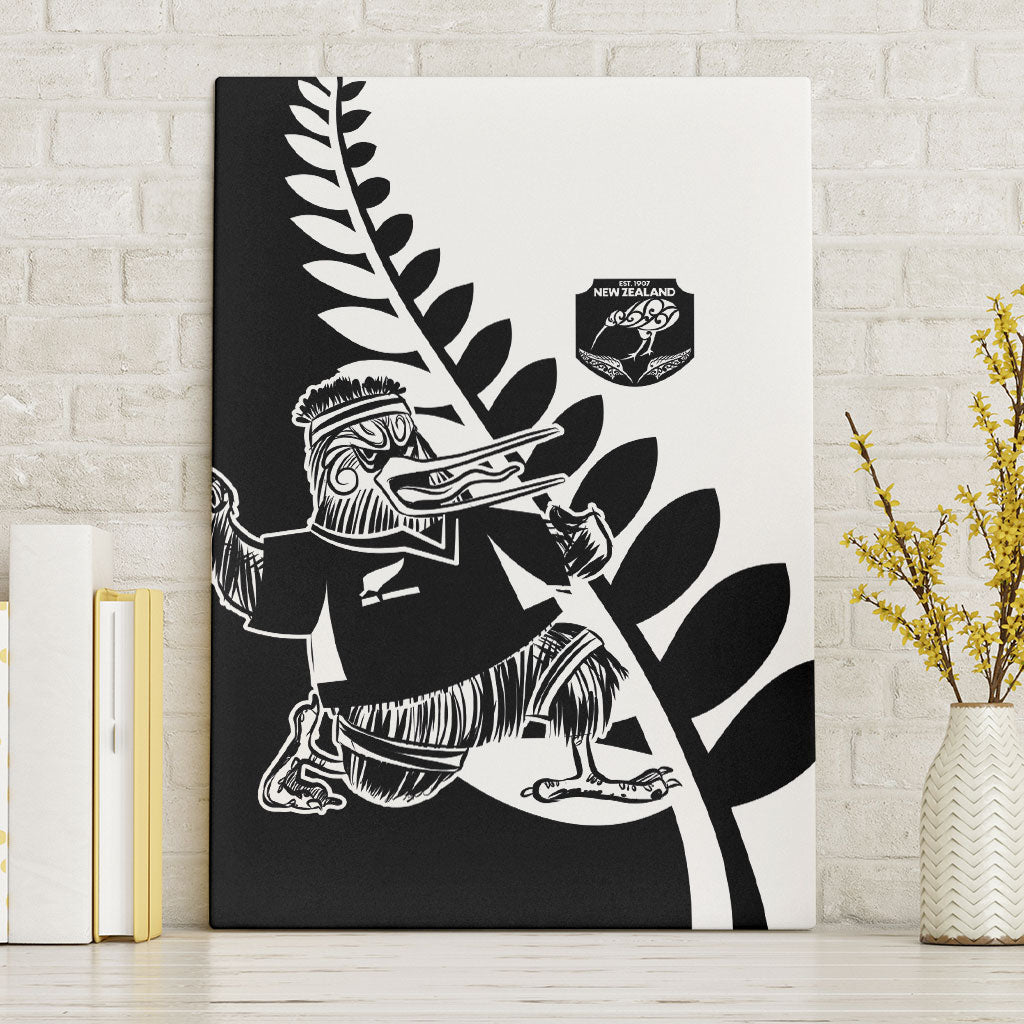 Aotearoa Rugby League Canvas Wall Art Kiwi Haka and Fern - Sporty Style