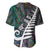 New Zealand Baseball Jersey Aotearoa Symbols With Silver Fern LT03 - Polynesian Pride