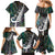 New Zealand Family Matching Mermaid Dress and Hawaiian Shirt Aotearoa Symbols With Silver Fern LT03 - Polynesian Pride