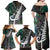 New Zealand Family Matching Off Shoulder Maxi Dress and Hawaiian Shirt Aotearoa Symbols With Silver Fern LT03 - Polynesian Pride