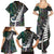 New Zealand Family Matching Summer Maxi Dress and Hawaiian Shirt Aotearoa Symbols With Silver Fern LT03 - Polynesian Pride