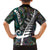 Personalized New Zealand Family Matching Long Sleeve Bodycon Dress and Hawaiian Shirt Aotearoa Symbols With Silver Fern LT03 - Polynesian Pride