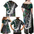 Personalized New Zealand Family Matching Off Shoulder Maxi Dress and Hawaiian Shirt Aotearoa Symbols With Silver Fern LT03 - Polynesian Pride