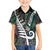 Personalized New Zealand Kid Hawaiian Shirt Aotearoa Symbols With Silver Fern LT03 Kid Black - Polynesian Pride