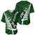 New Zealand Baseball Jersey Silver Fern and Maori Symbols Papua Shell Green Style LT03 - Polynesian Pride