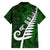 New Zealand Family Matching Long Sleeve Bodycon Dress and Hawaiian Shirt Silver Fern and Maori Symbols Papua Shell Green Style LT03 - Polynesian Pride