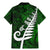 New Zealand Family Matching Mermaid Dress and Hawaiian Shirt Silver Fern and Maori Symbols Papua Shell Green Style LT03 - Polynesian Pride