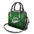 Personalized New Zealand Shoulder Handbag Silver Fern and Maori Symbols Papua Shell Green Style LT03 - Polynesian Pride