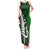 Personalized New Zealand Tank Maxi Dress Silver Fern and Maori Symbols Papua Shell Green Style LT03 Women Green - Polynesian Pride