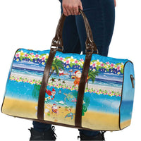 Polynesian Merry Christmas Travel Bag Funny Santa Beach Tropical Plant and Turtle LT03 - Polynesian Pride